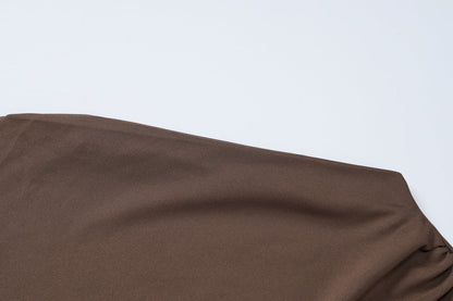 Dreamy Drape Maxi dress - Brown