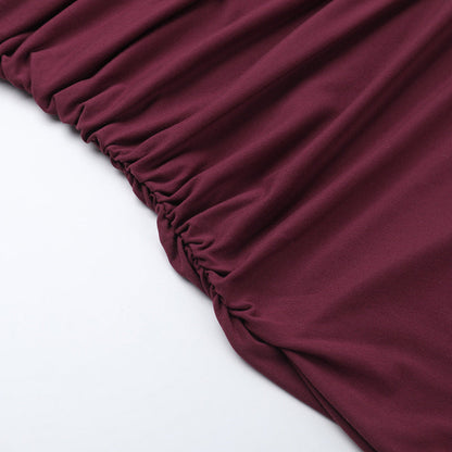 Solomon Maxi Dress - Maroon