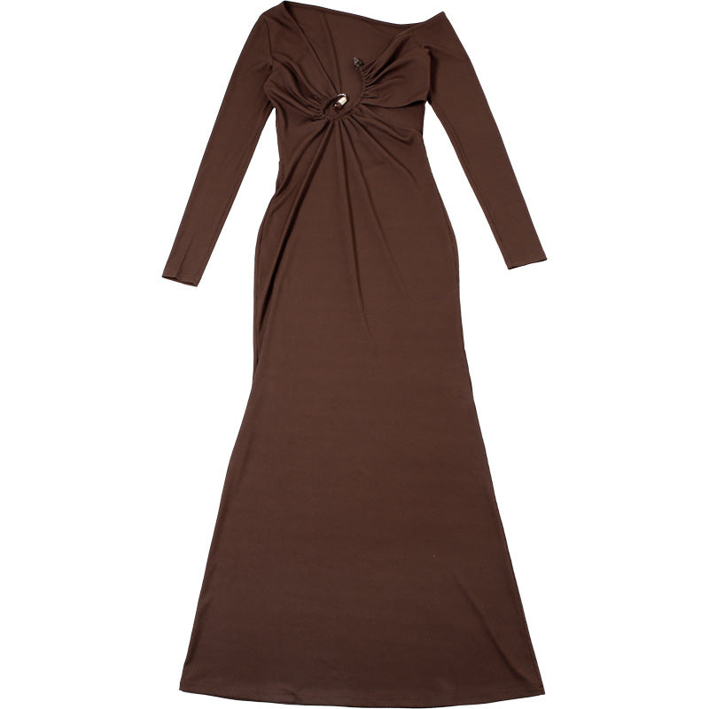 Adena Maxi Dress - Brown