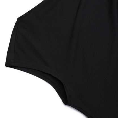 Americana Slit Dress-Black