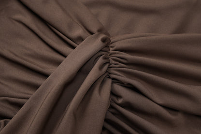 Dreamy Drape Maxi dress - Brown