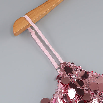 Shine On Mini Dress - Pink