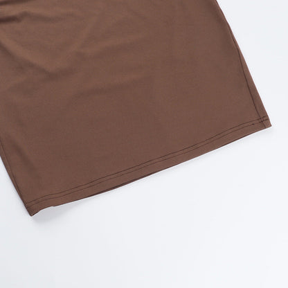 Drifted Mini Dress - Brown