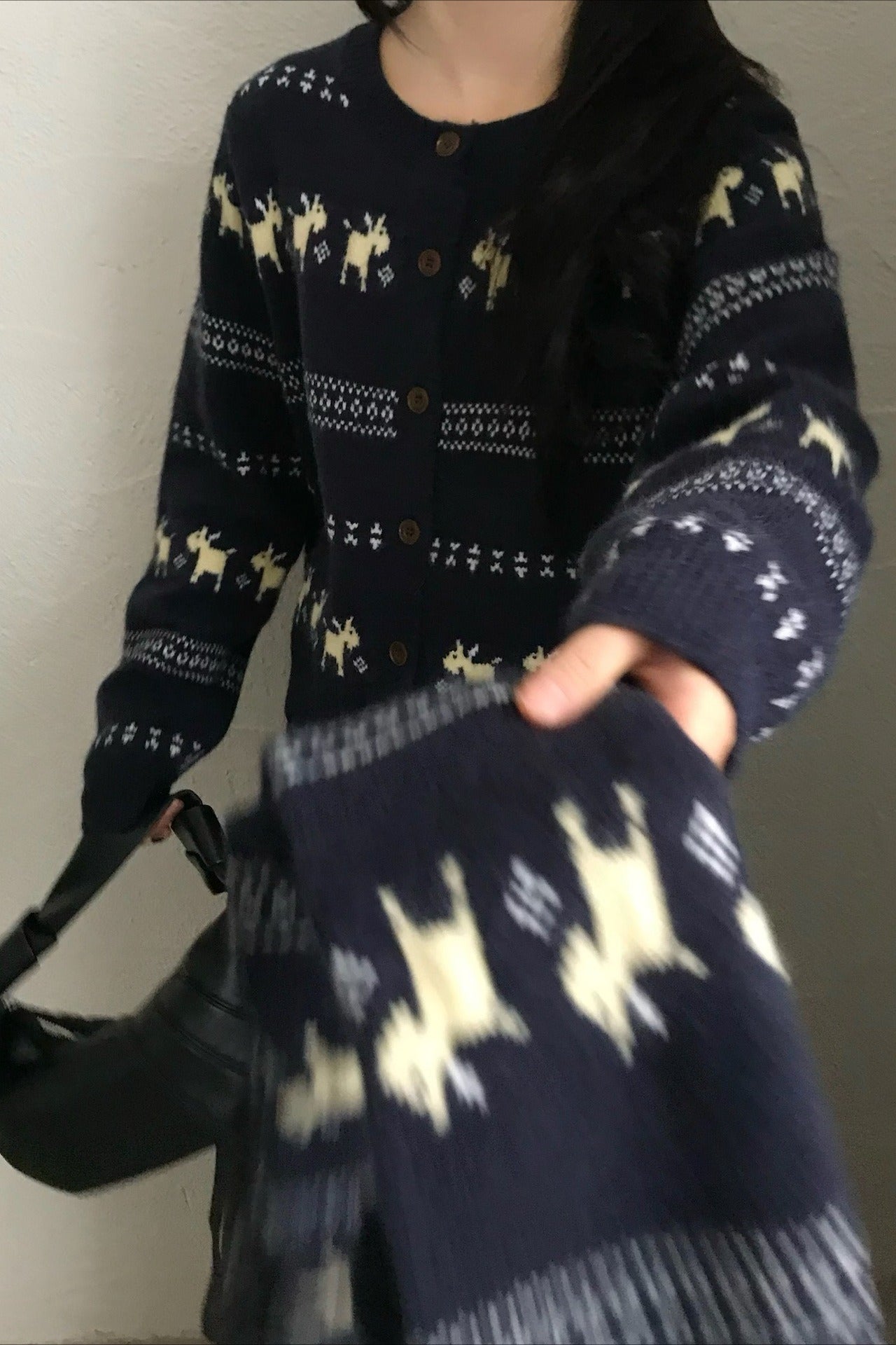 Tassel Knit Christmas Cardigan