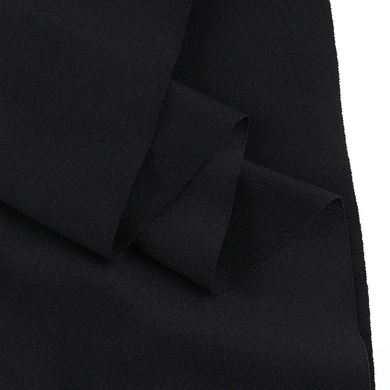 Americana Slit Dress-Black