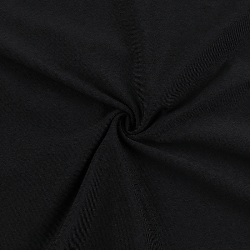 Americana Slit Dress-Black