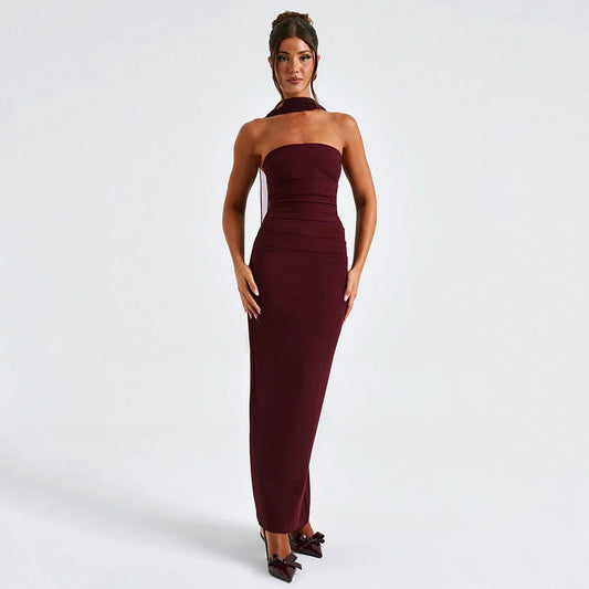 Amour Maxi Dress - Maroon
