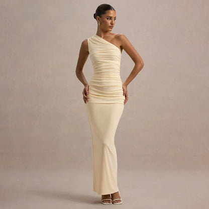 Zuma Assymetrical Dress - Yellow