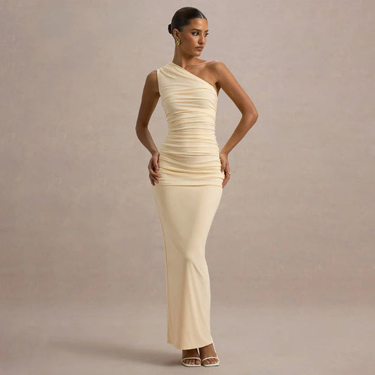 Zuma Assymetrical Dress - Yellow