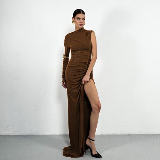 Cerva Maxi Dress - Brown