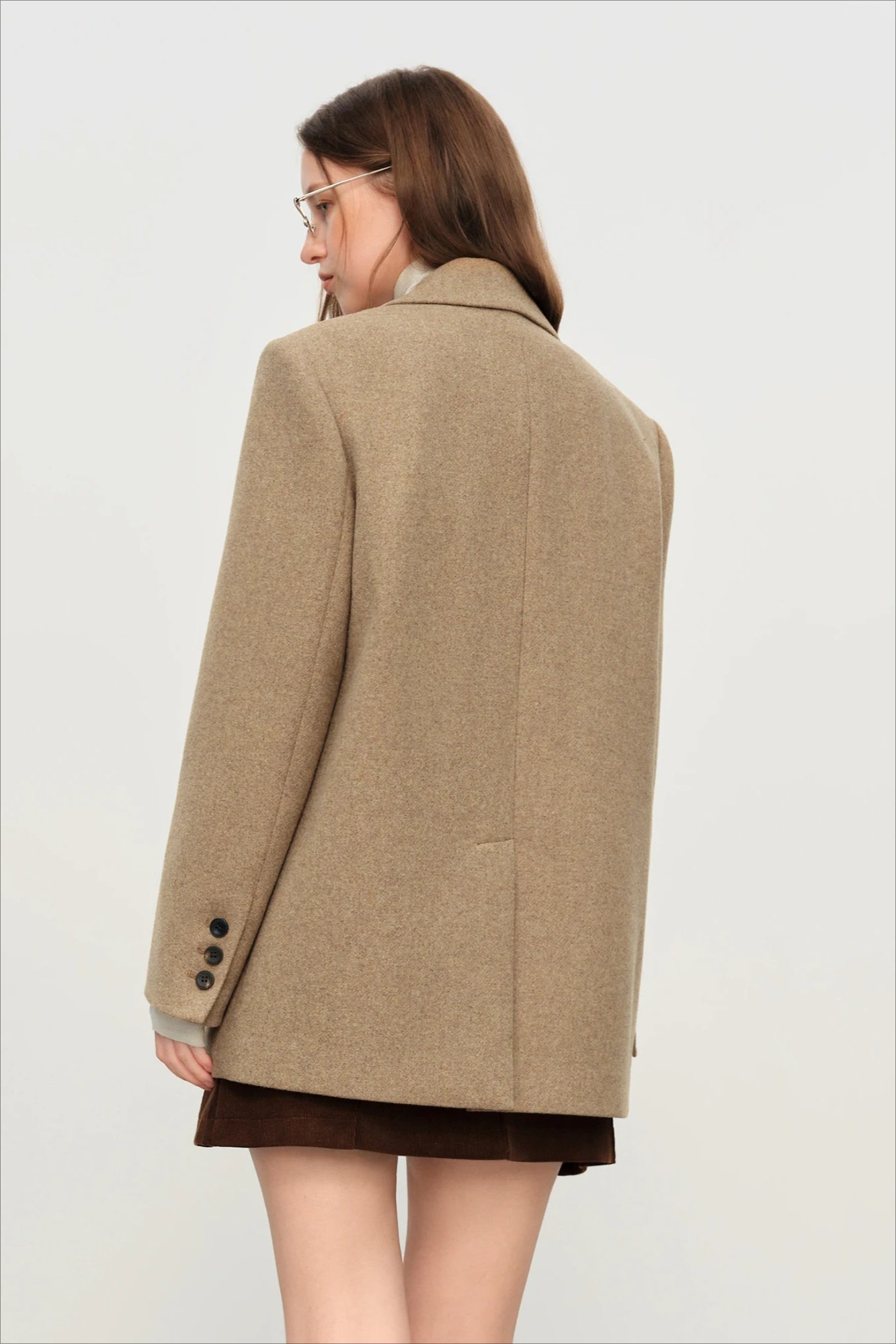 Retro Plaid Short Blazer Christmas Outerwear