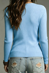 Asymmetric Open Front Knit Cardigans