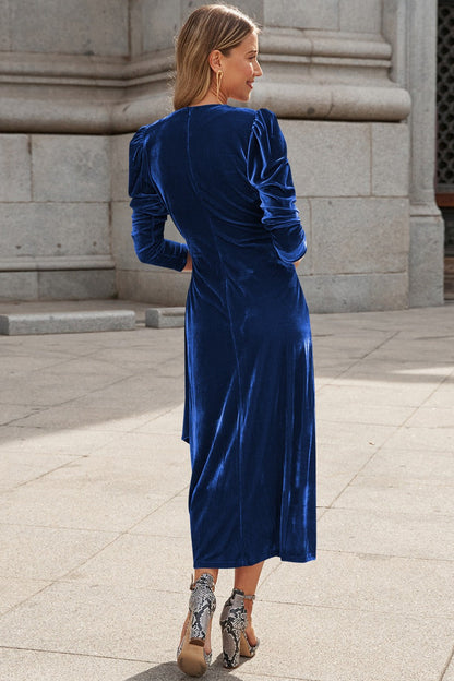 Velvet Long Sleeve Party Dress