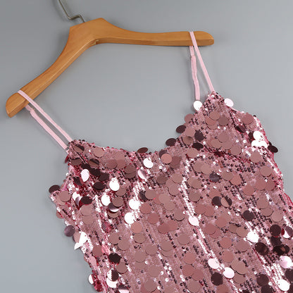 Shine On Mini Dress - Pink