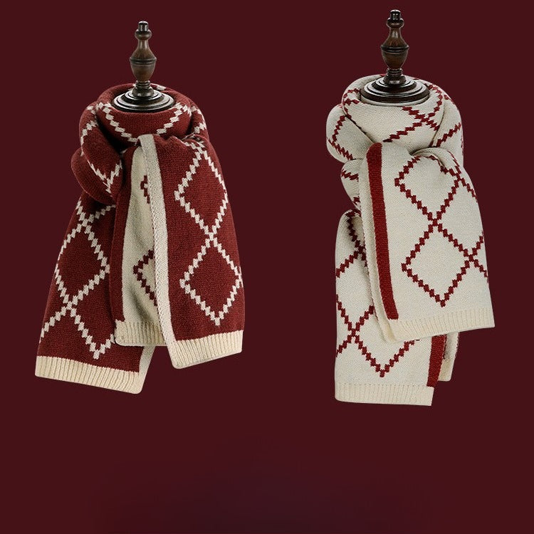 Chunky Knit Cozy Winter Christmas Scarf