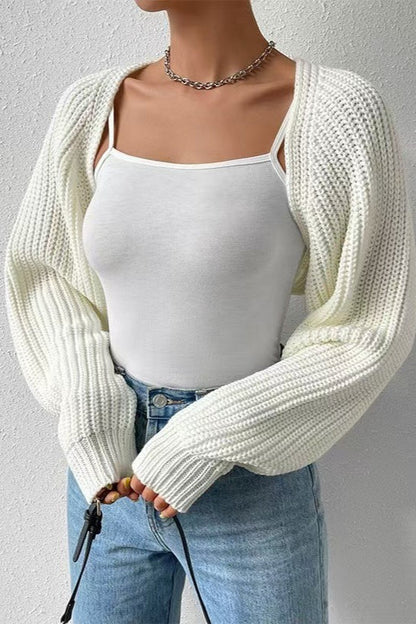Ribbed Knit Long Sleeve Christmas Cardigan