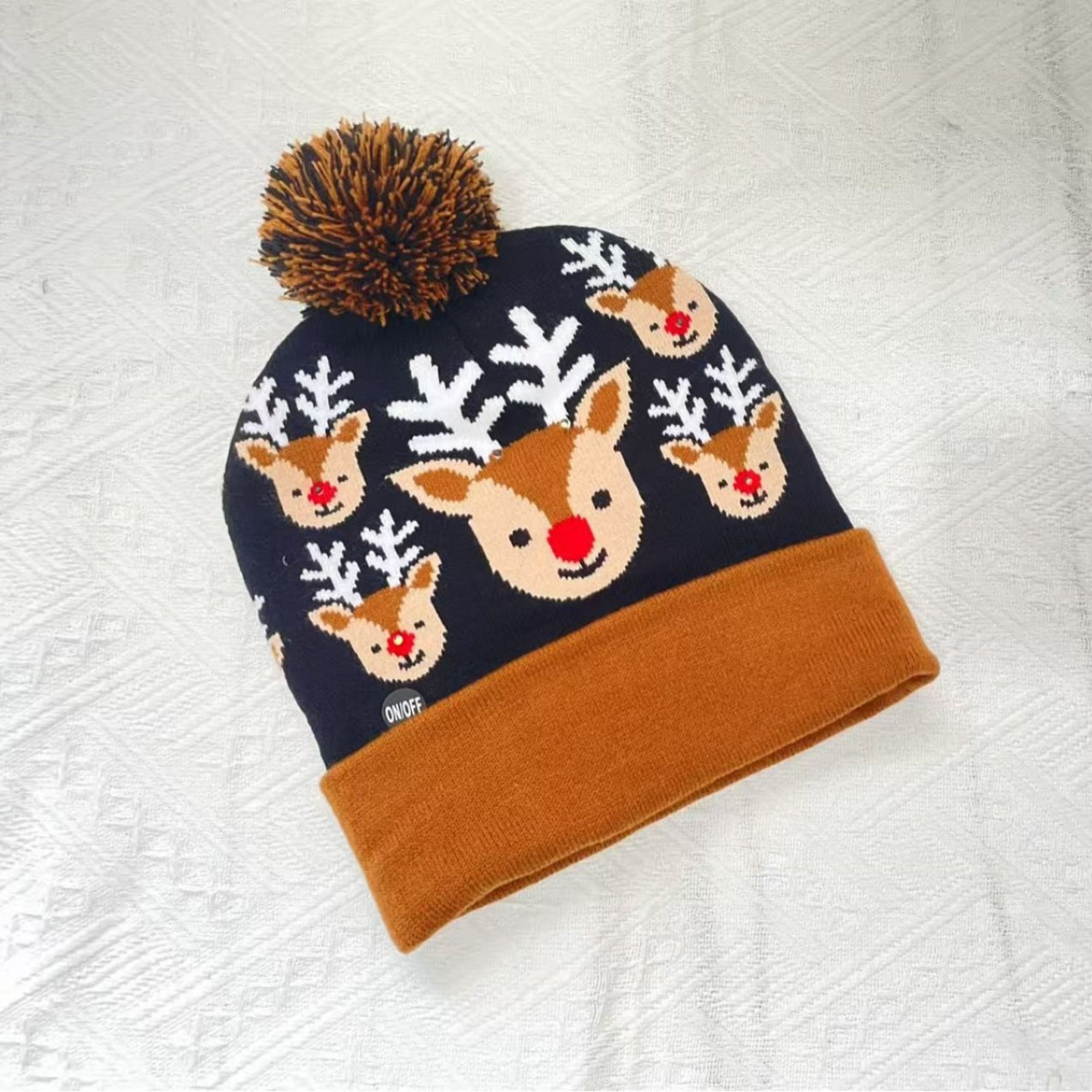 Jacquard Knit Christmas Hat