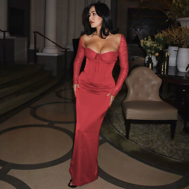 Togo Maxi Dress - Red