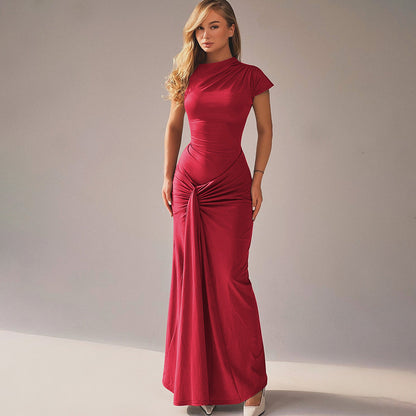 Dreamy Drape Maxi dress - Red