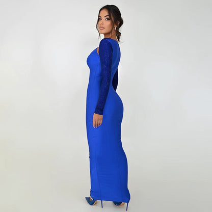 Ciara Maxi Dress - Blue