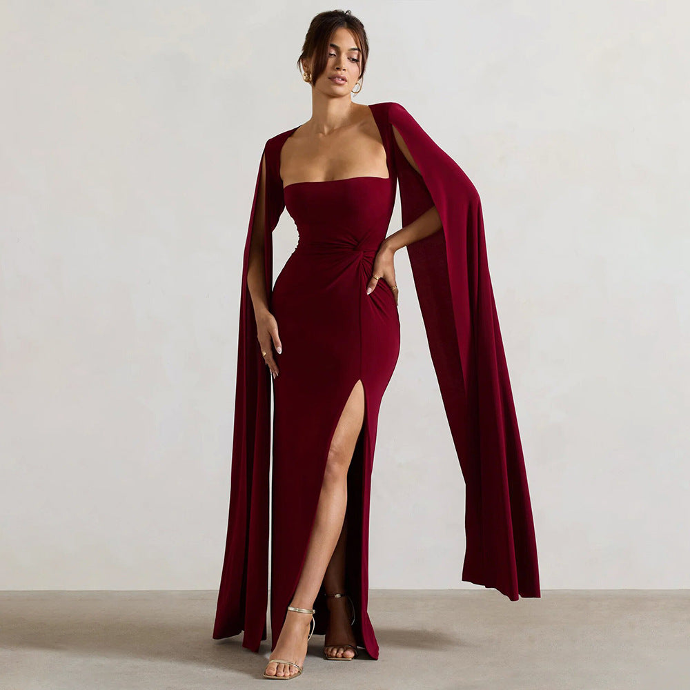 Symphony Dress - Maroon