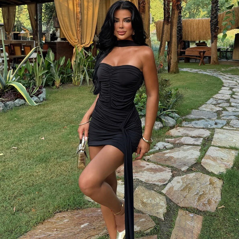 Claudene Mini Dress - Black