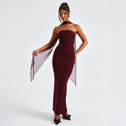 Amour Maxi Dress - Maroon