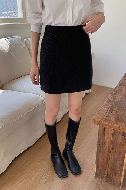 Tweed Mini Pencil Christmas Skirt