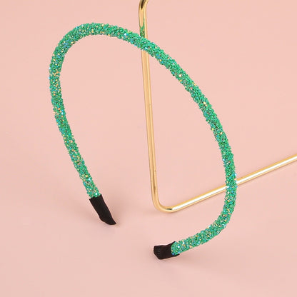 Christmas Rhinestone Glitter Red Green Party Hair Accessory