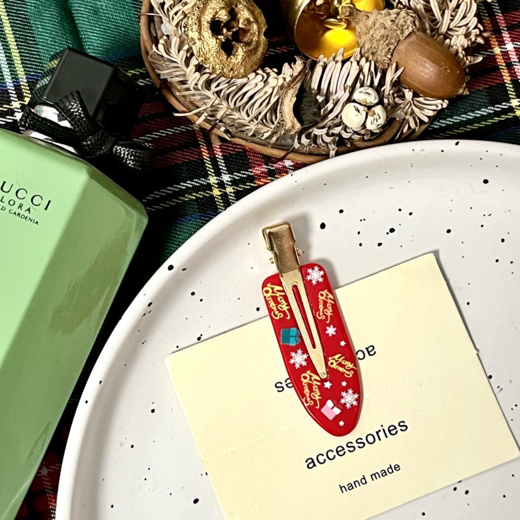 Christmas Seamless Side Hair Duck Bill Hair Accessory