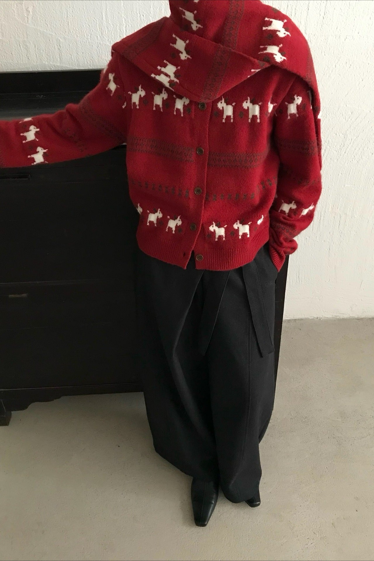 Tassel Knit Christmas Cardigan