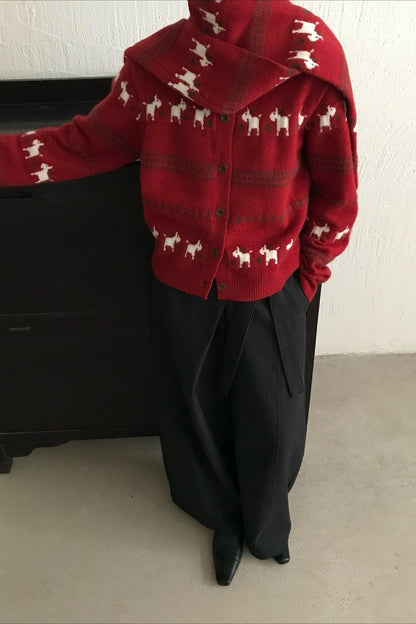 Tassel Knit Christmas Cardigan