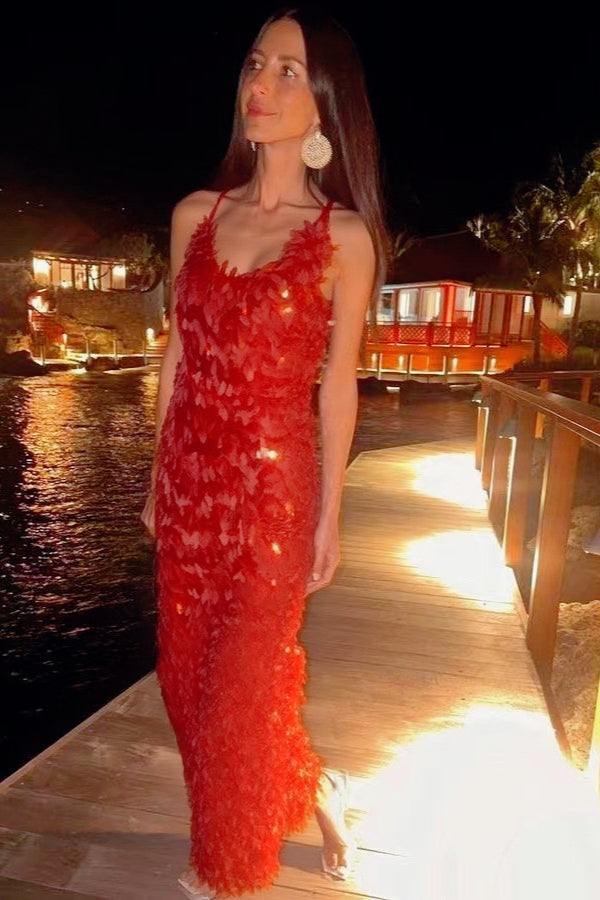 Bodycon Glitter Slip Dress