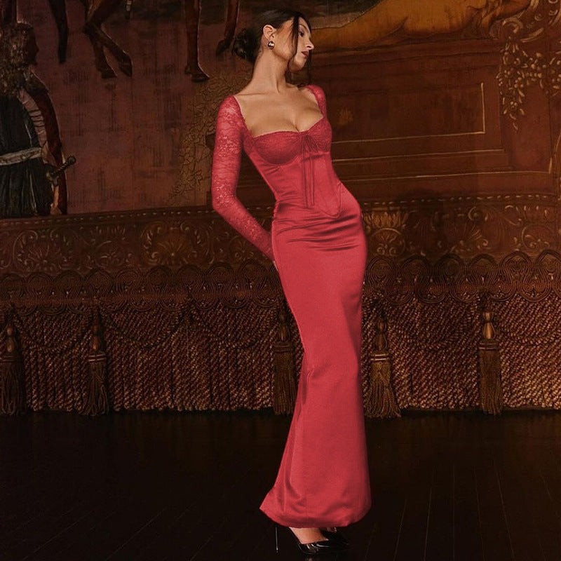 Togo Maxi Dress - Red