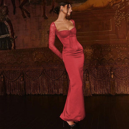 Togo Maxi Dress - Red