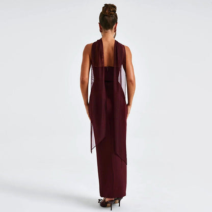 Amour Maxi Dress - Maroon