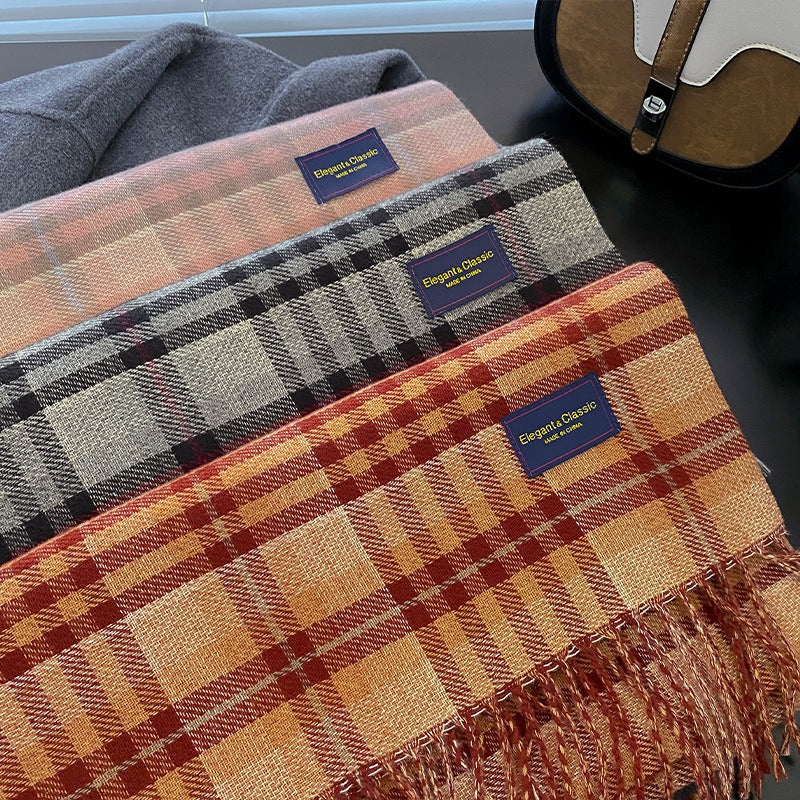 Premium Classic Plaid Christmas Scarf