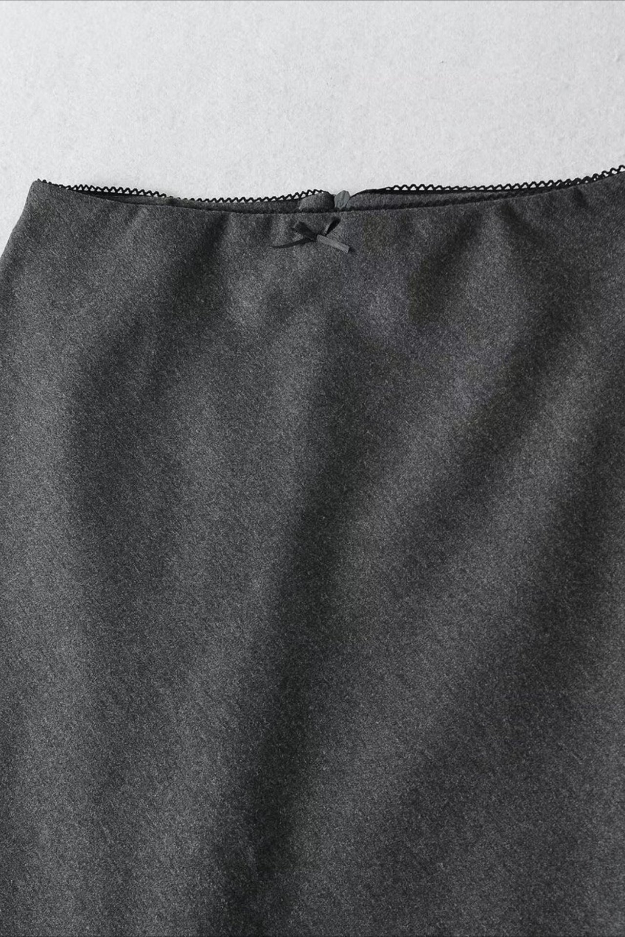 Lace Trimmed Plaid Bodycon Christmas Skirt