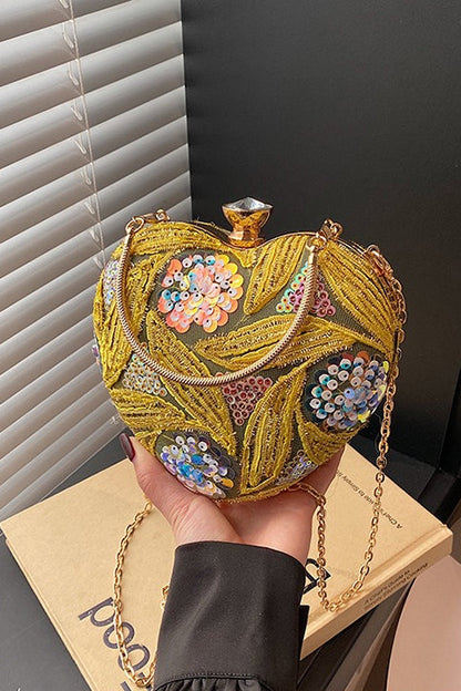 Sequin Vintage Evening Bag Chic Shoulder Handheld Party Bag