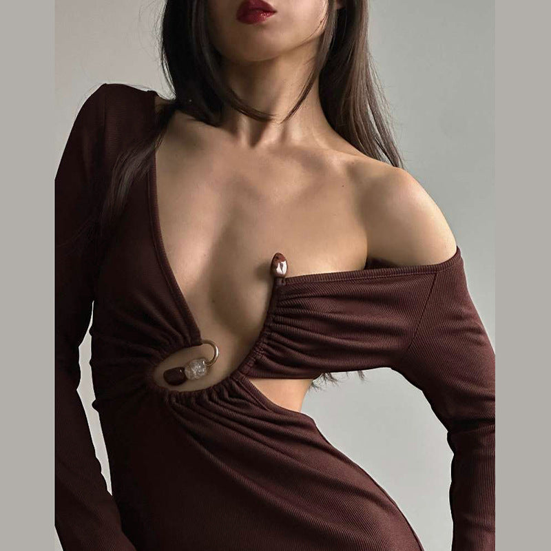 Adena Maxi Dress - Brown