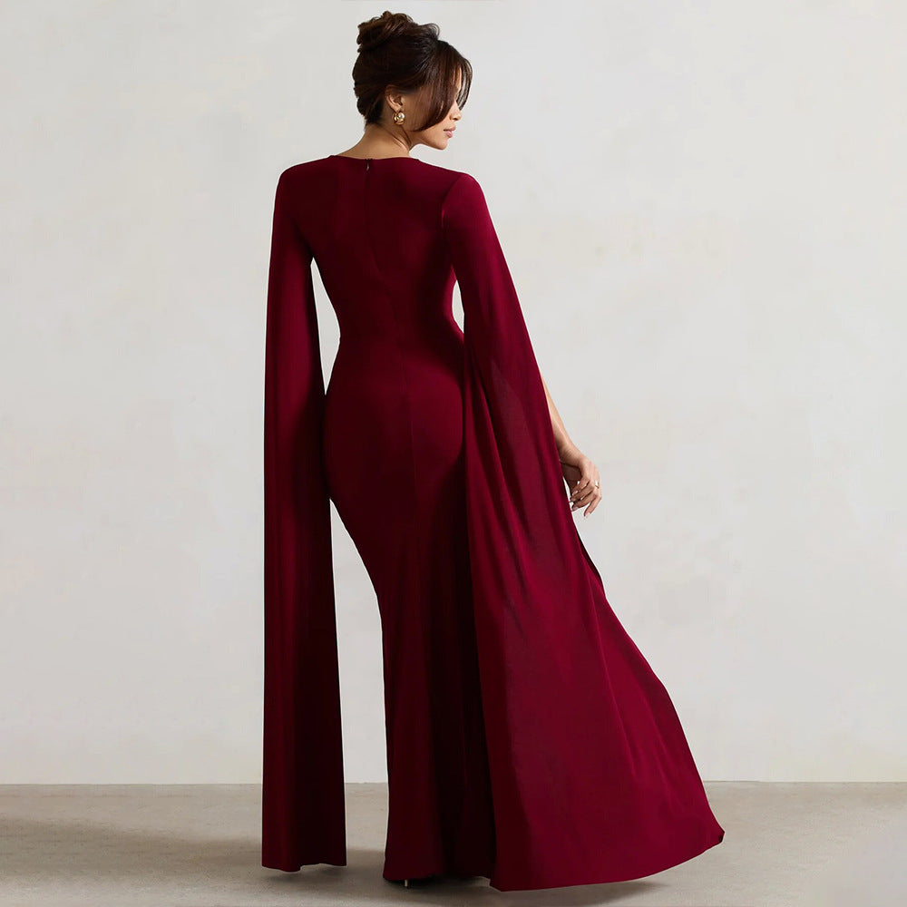 Symphony Dress - Maroon