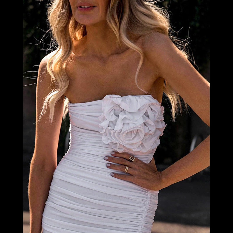 Flower Diva Dress-White