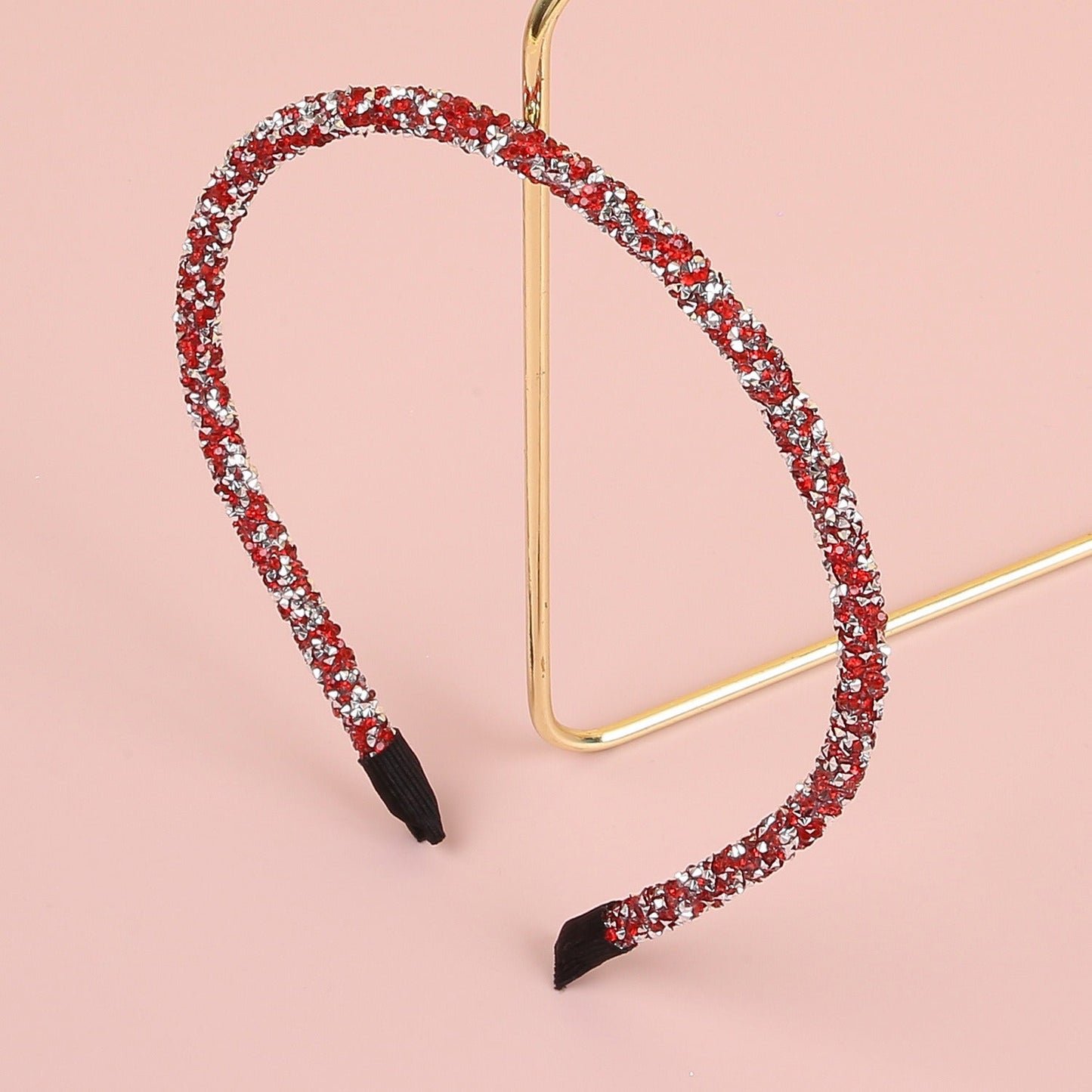 Christmas Rhinestone Glitter Red Green Party Hair Accessory