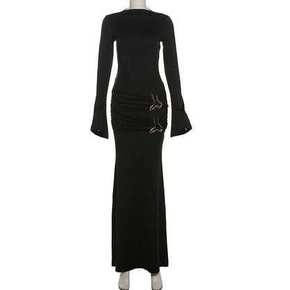 Crimson Embrace dress - Black