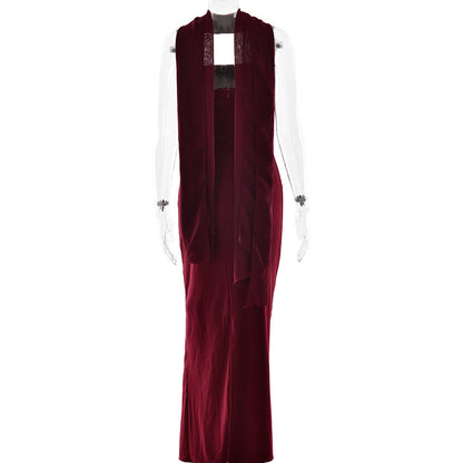 Amour Maxi Dress - Maroon