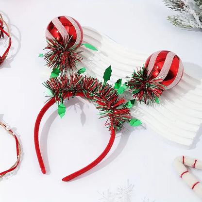 Christmas Ball Antler Bell Star Tree Festive Hair Accessory