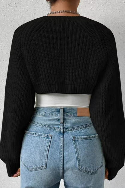 Ribbed Knit Long Sleeve Christmas Cardigan