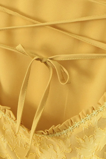 Square Neck Backless Fishtail Maxi Dress