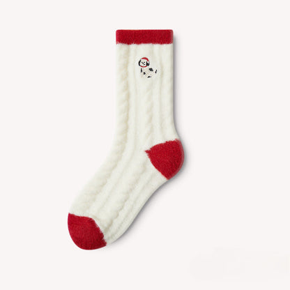 Plush Thermal Warm Floor Crew Christmas Socks