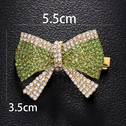 Rhinestone Reindeer Bow Festive Hair Accessory
